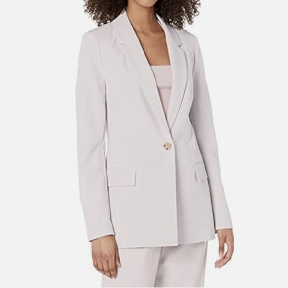The Drop Women's Longline Blazer, Gray Lilac, Size XXL, NWT - Picture 1 of 7